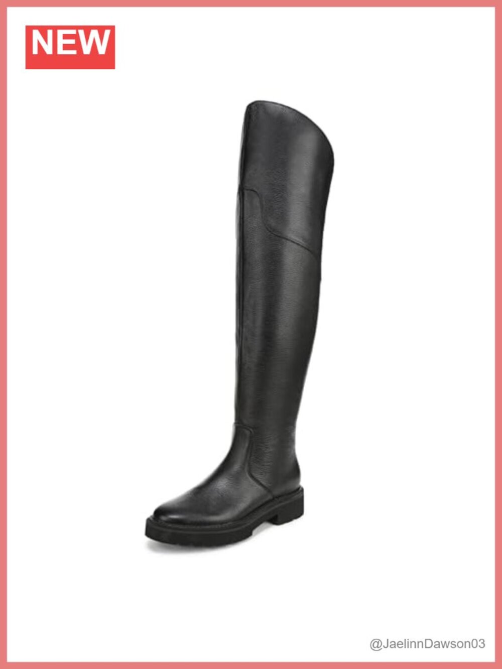 Naturalizer Scarlette Over the Knee Leather Boots, Inside Zip, 18.7 In Shaft